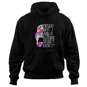 Discover School Custodian Messy Bun School Janitor Hoodies