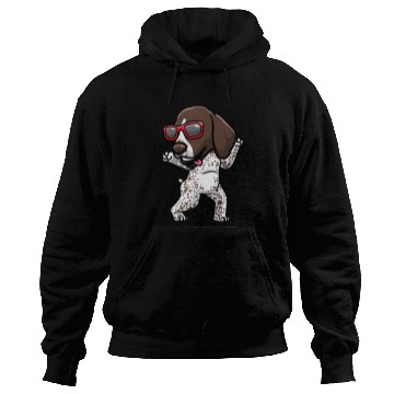 Discover German Shorthaired Pet Dancing German Shorthaired Pointer Dog Deutscher 3 Hoodies