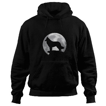 Discover Belgian Shepherd Pet Eclipse Full Moon Halloween Costume Hoodies