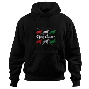 Discover Flat Coated Retriever Pet Merry Christmas Argyle Hoodies