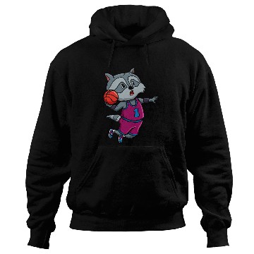 Discover Basketball Raccoon Bball Coachs Player Sports Trash Panda Hoodies