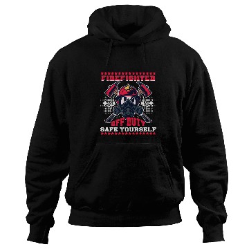 Discover Firefighter Volunteer Fireman Off Duty 2Firefighter Hoodies