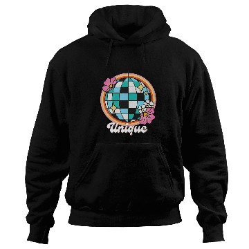Discover Womens uniques Womens Creative Expression Graphic Retro Disco Ball Hoodies