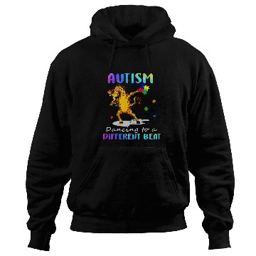 Discover Giraffe Pet Autism Giraffes Dancing To A Different Beat Funny Hoodies