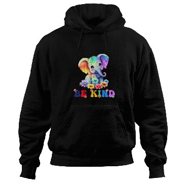 Discover Elephant Mammal Be Kind Cute Elephant Mom Kids Kindness Graphic Hoodies