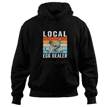 Discover Chicken Pet Local Egg dealers Funny Bleached Chicken Lover Farm Farmer 8 Hoodies