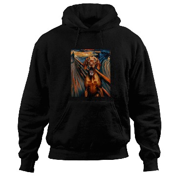 Discover Expressionist Artsy Vizsla Dog Artistic Vizsla Hoodies