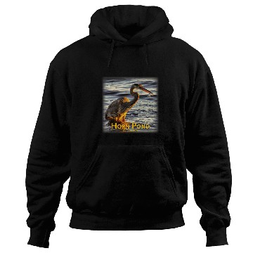 Discover Fishing Fun Great Blue Heron Hoodies