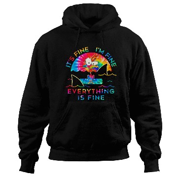 Discover Chicken Pet Tie Dye Its Fine Im Fine Everything Is Fine Hoodies