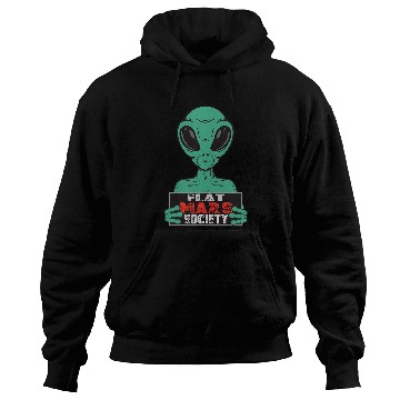 Discover Aliens UFO Flat Mars Society Hoodies