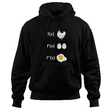 Discover Chicken Pet Derivative Function Math Teacher Fried Egg Derivative Hoodies