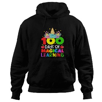 Discover Unicorn Pet 100 Days Magical Learning 100 Days of School Hoodies