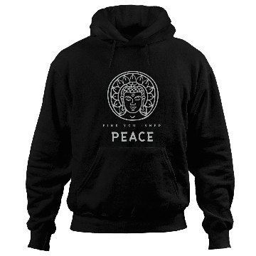 Discover Buddha Monk Namaste Control Thoughts Inner Peace Buddhism Hoodies