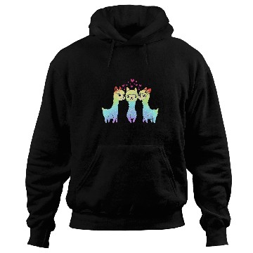 Discover Llama Pet PolyLlamaRous Funny Polyamory For Polyamorous Throuple Hoodies