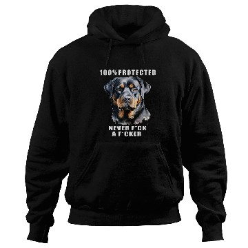 Discover Rottweiler Pet BOSS 100 Protected Rottweiler Fun 8 Hoodies