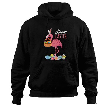 Discover Flamingo Pet With Easter Happy Easter Egg Basket Hunting 8 Hoodies