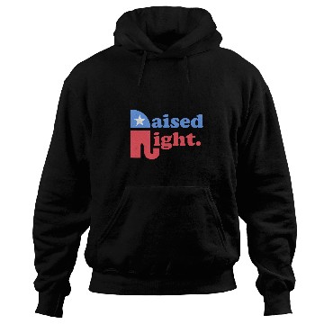 Discover Elephant Mammal Raised Right Republican Elephant Retro Style Distressed Hoodies