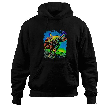 Discover Cow Pet face pop art Hoodies