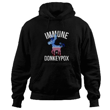 Discover Donkey Pet Immune to Donkey Pox Hoodies