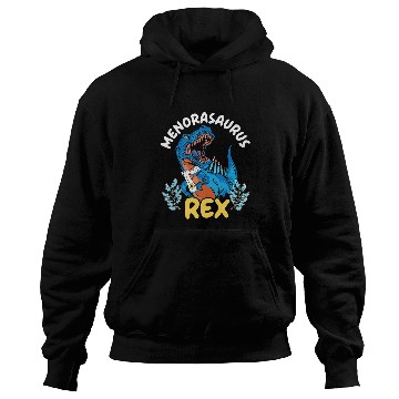 Discover Dinosaur Pet Menorasaurus rexs Chanukah Menorah Hanukkah Israel Hoodies