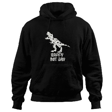 Discover Dinosaur Pet Polka Dot T rexs Dinosaur International Happy Dot Day White B Hoodies