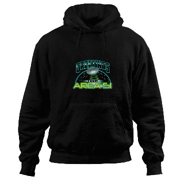 Discover Aliens UFO Cute Greetings From Area 51 Gift For Alien Believers Hoodies