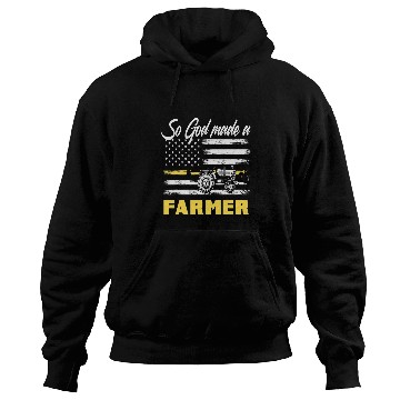 Discover Tractor Fun driving God Made A Farmer American Flag Tractor Farmer Hoodies