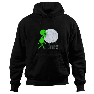 Discover Aliens UFO Walking Space Rover 2Funny NASA Perseverance Mission Hoodies