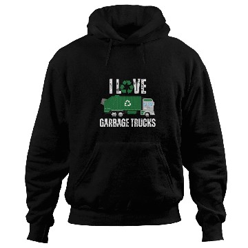 Discover I Love Garbage Trucks Funny Garbage Truck Driver Recycling 22 Hoodies