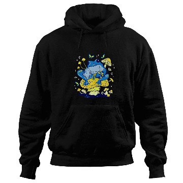 Discover Frog Pet Blue Cute Frog Toad Trippy Weird Animal Mushroom Art Hoodies