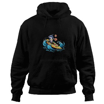 Discover Dolphin Pet Kayaking Dolphin Kawaii Kayaker Kayak Canoe Canoeing Hoodies