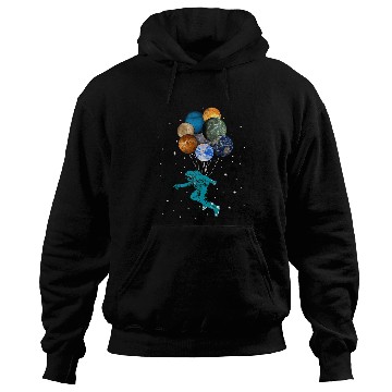 Discover Astronaut Job Space Balloons Moon Mars Planets Hoodies
