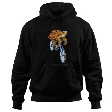 Discover Turtle Pet Bicycle Funny Cyclist Riding Biker Biking Hoodies