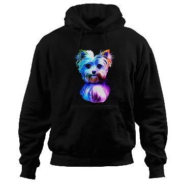 Discover Yorkshire Pet Yorkie Colorful Art Yorkshire Terrier Hoodies