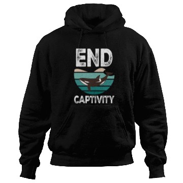 Discover Whale Pet End Captivity Orca Sea Mamal Lover Hoodies