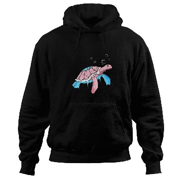 Discover Turtle Pet LGBT Transgender Pride Trans Flag Sea Turtle Subtle Hoodies