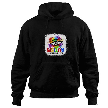 Discover Autism Puzzle Bleached AUTISM seeing the world differently Eye Painting Hoodies