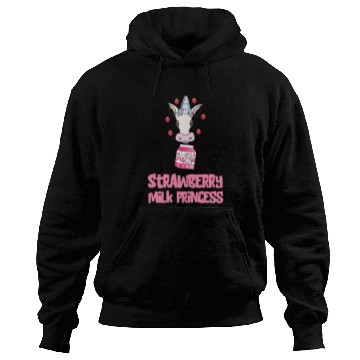 Discover Unicorn Pet Strawberry Milk Princess Kawaii Unicorn Stawberry Milk Shake Hoodies