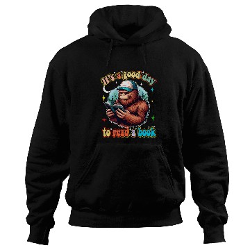 Discover Book Fun Reading Bookworm Reader Bigfoot Sasquatch Book Library lover Hoodies