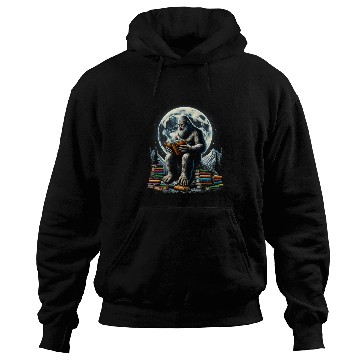 Discover Book Fun Bigfoot Reading Book Sasquatch Reader Book Lover Reading Hoodies