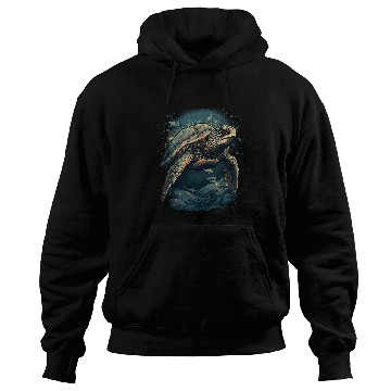 Discover Turtle Pet Deep Blue Sea Under The Sea Turtle Men Women Hoodies