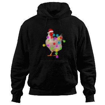 Discover Chicken Pet Christmas Light Tree xmass Santa 0 Hoodies