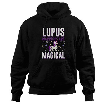 Discover Unicorn Pet Lupus Warrior Ribbon Purple Fighting Lupus Awareness Hoodies