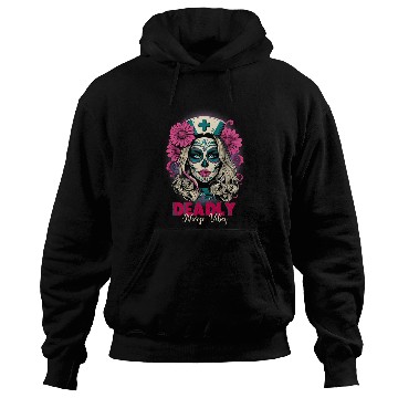 Discover nurses Job Dia De Los Muertos nurses Day of The nurses Sugar Hoodies