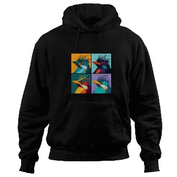 Discover Penguin Pet Macaroni Penguin Pop Art Design Illustration Colorful Animal 01 Hoodies