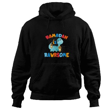 Discover Dinosaur Pet Ramadan Is Rawrsome Ramadan Mubarak Hoodies