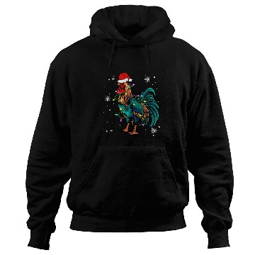 Discover Chicken Pet christmas lights led santa hat christmas lover Hoodies