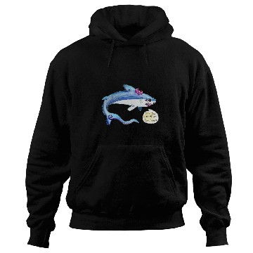 Discover Shark Pet Funny and Cute Tsundere Anime Thresher Shark Senpai Hoodies
