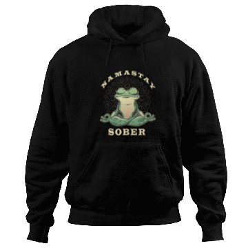 Discover Frog Pet Narcotics Anonymous Frog Namastay Sober Support Sobriety Hoodies