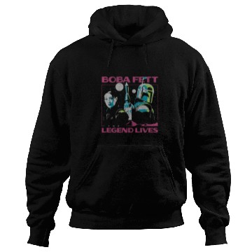 Discover Book Fun Star Wars The Book Of Boba Fett The Legend Lives Retro Hoodies